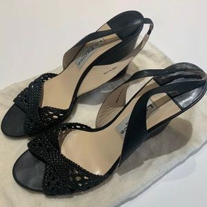 La Fenice Venezia Wedge Ankle Strap Heel Shoes